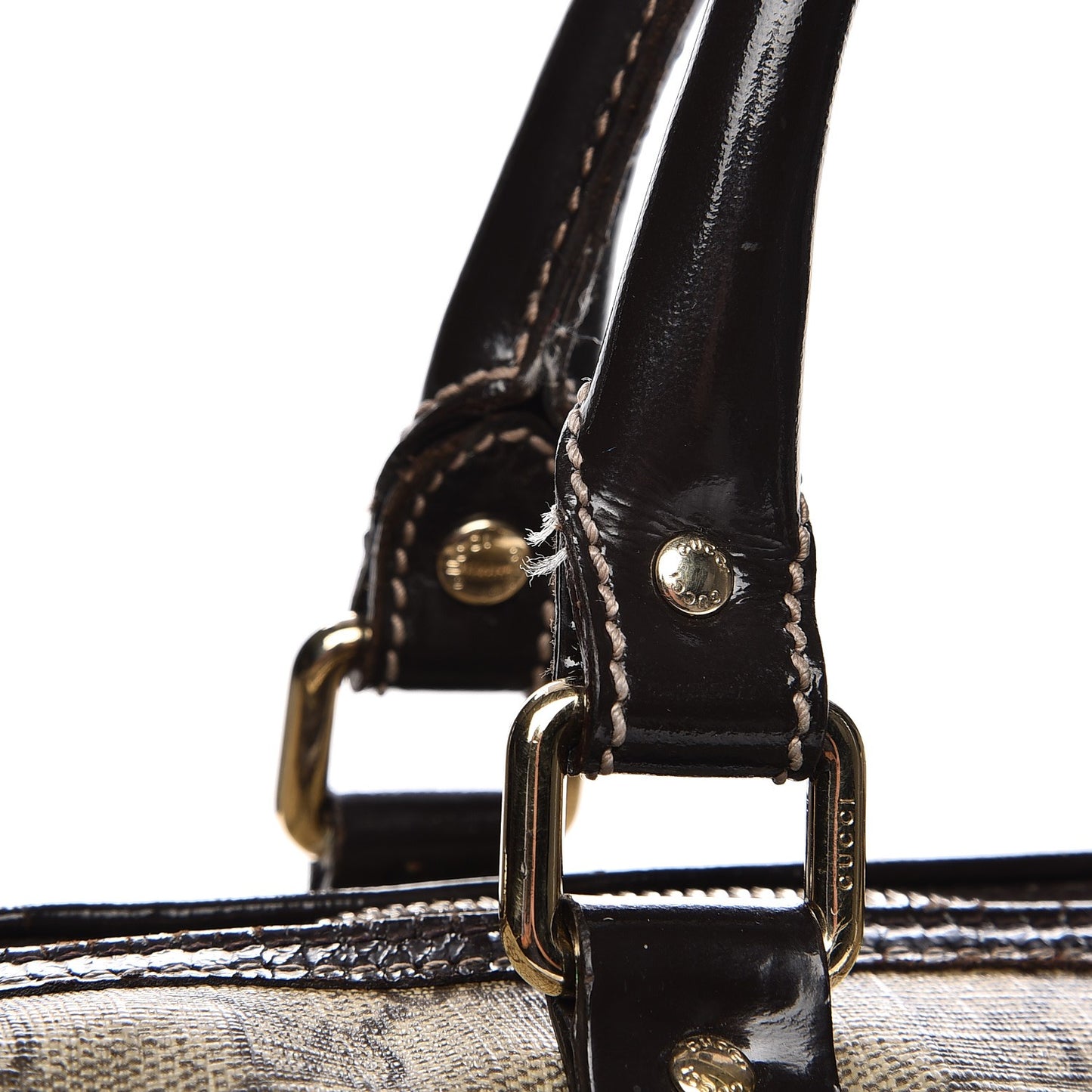 GG Plus Monogram Medium Joy Boston Dark Brown
