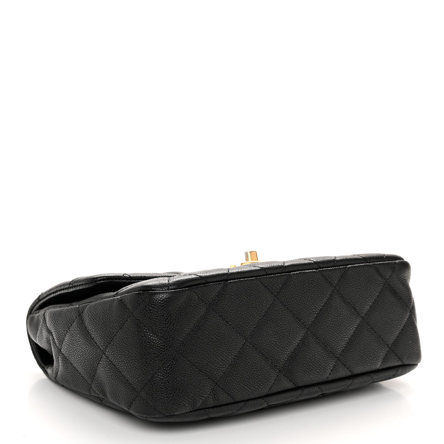 Caviar Quilted Sweetheart Flap Black