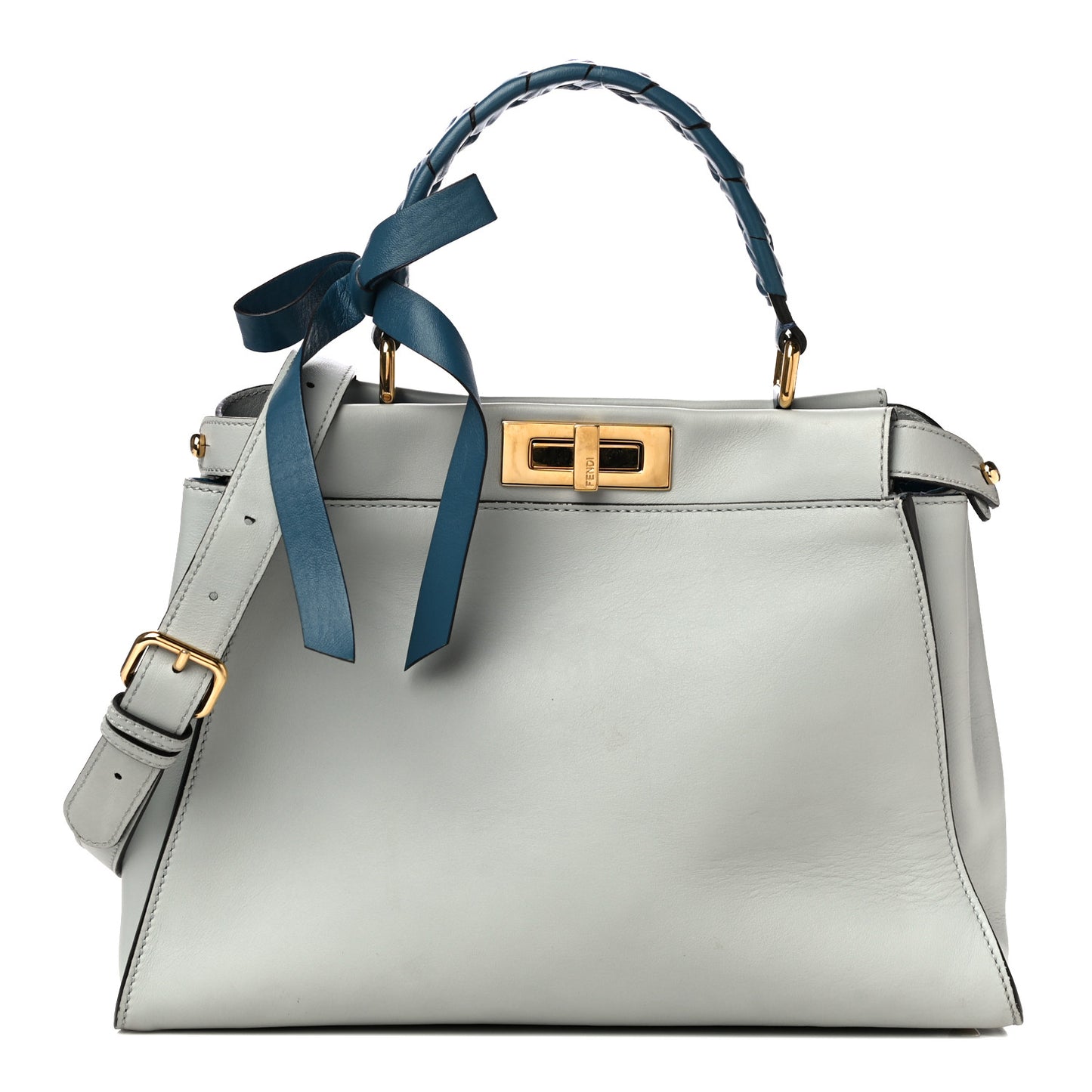 Vitello Seta Ribbon Medium Peekaboo Iconic Satchel Opale