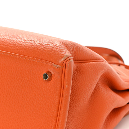 Hermes Taurillon Clemence Kelly Retourne 35 Orange 11 of 25