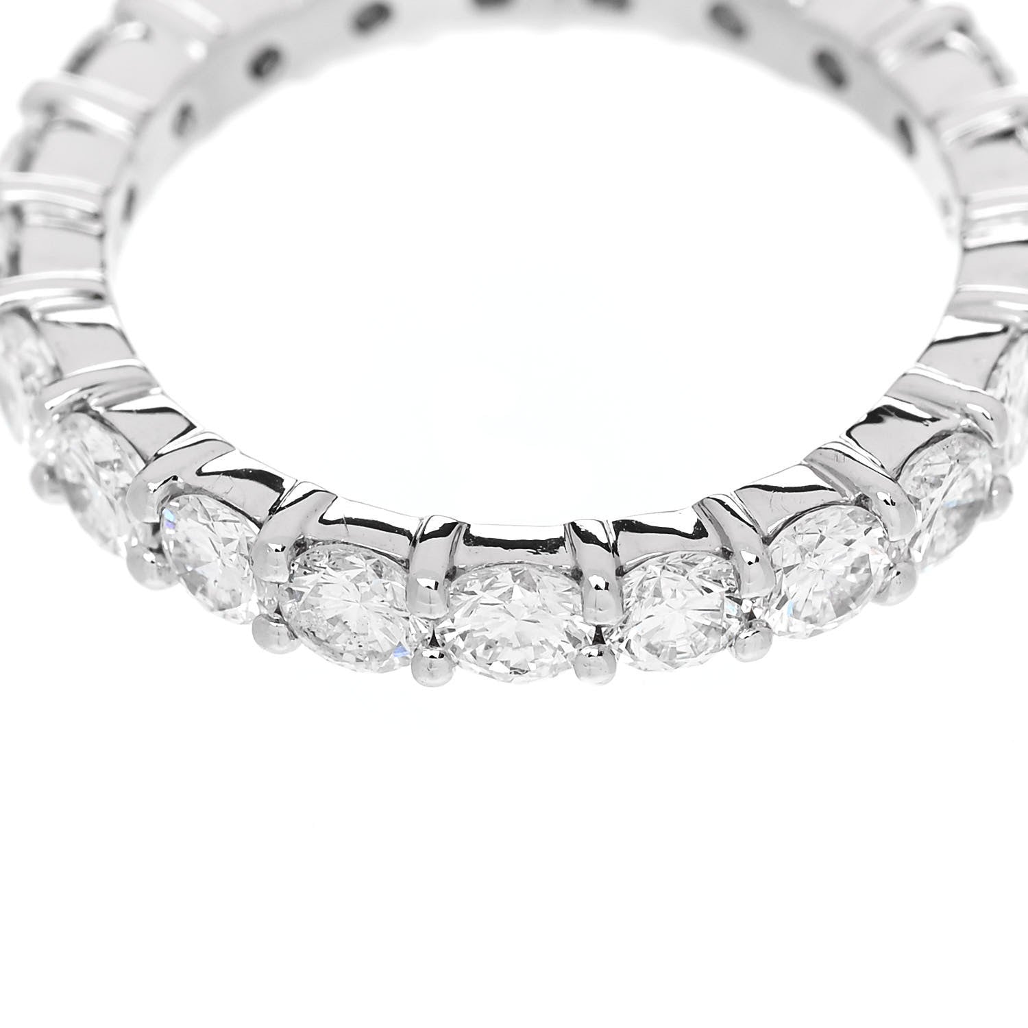 Parker & West by FASHIONPHILE Platinum Diamond 2.15ct Full Eternity Band Ring 51 5.75 6 of 8