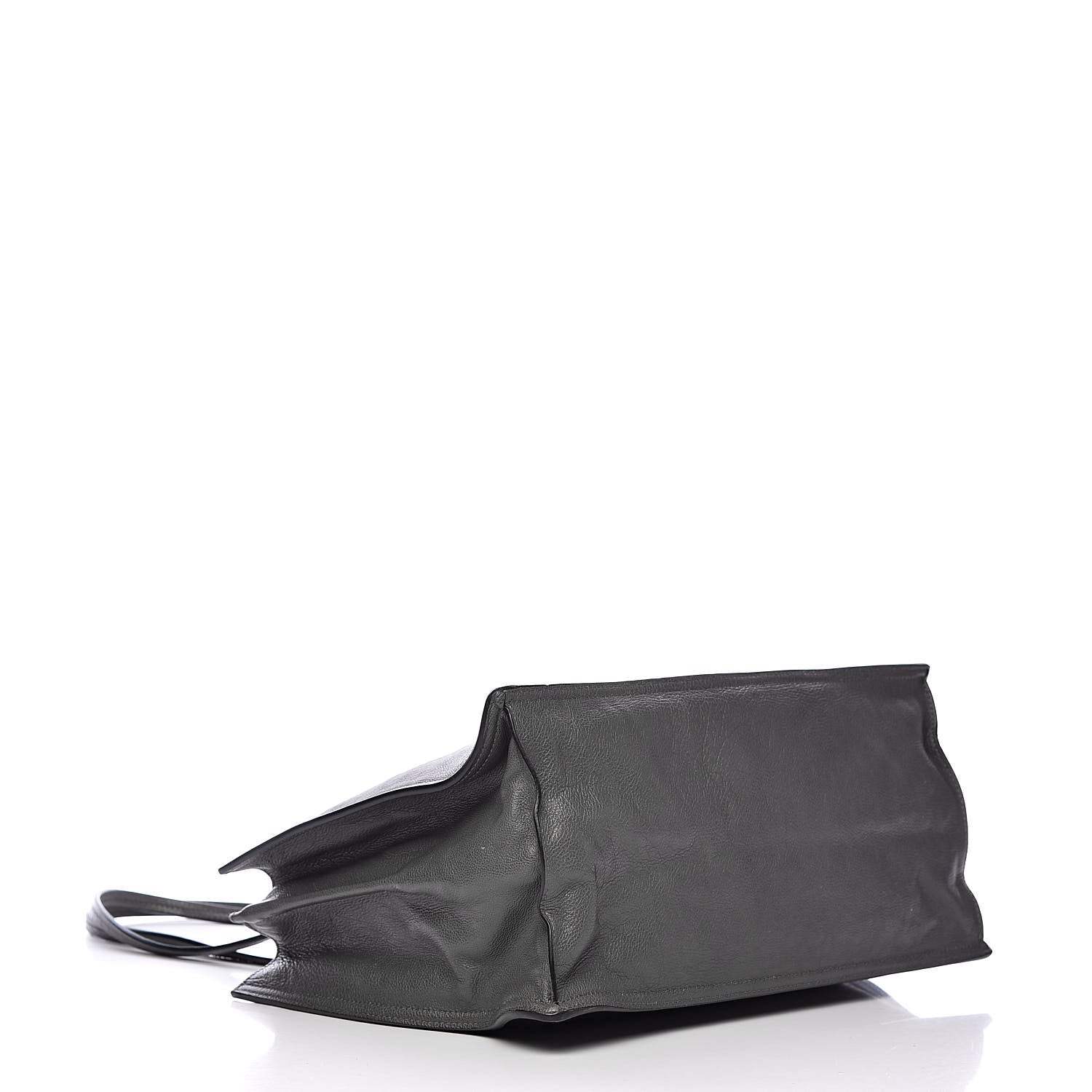 Prada Glace Calfskin Etiquette Shopping Bag Marine Astrale 4 of 12