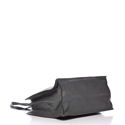 Prada Glace Calfskin Etiquette Shopping Bag Marine Astrale 4 of 12