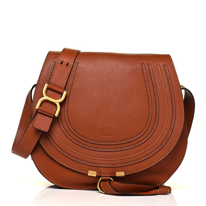 Chloe Grained Calfskin Medium Marcie Shoulder Bag Anemone Tan 1 of 8