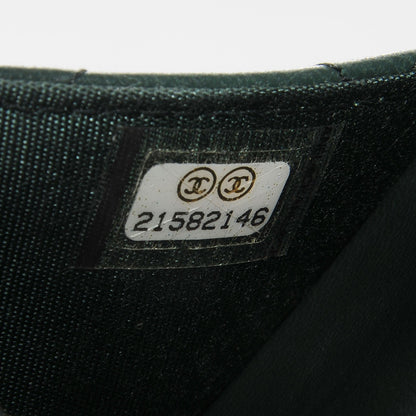 Chanel Lambskin Quilted Boy Wallet On Chain WOC Green 8 of 9