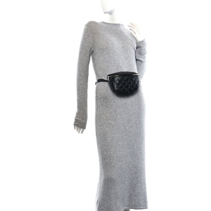Chanel Calfskin Quilted Waist Belt Bag Black 2 of 11