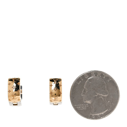Louis Vuitton Nanogram Earrings Gold 2 of 4