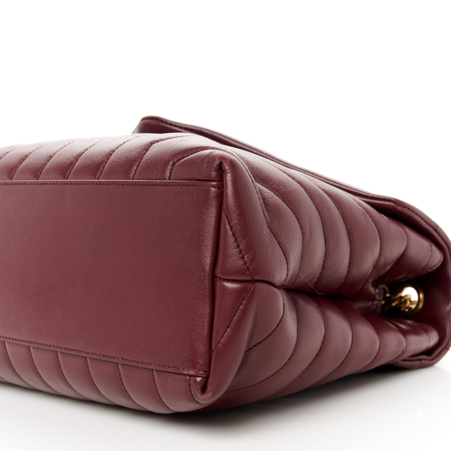 Calfskin Y Quilted Monogram Medium Loulou Chain Satchel Rouge Legion