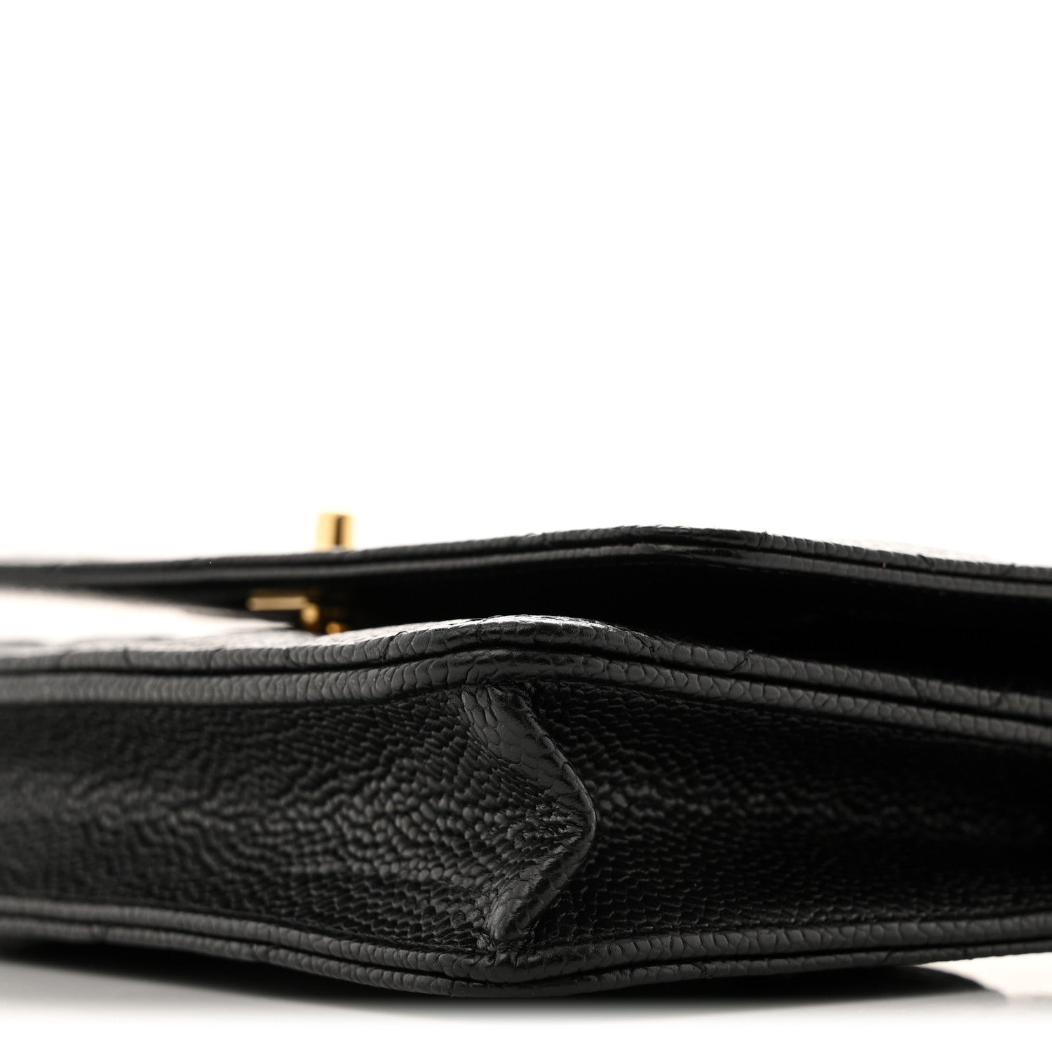 Chanel Caviar Quilted CC Turnlock Wallet On Chain WOC Black 11 of 13