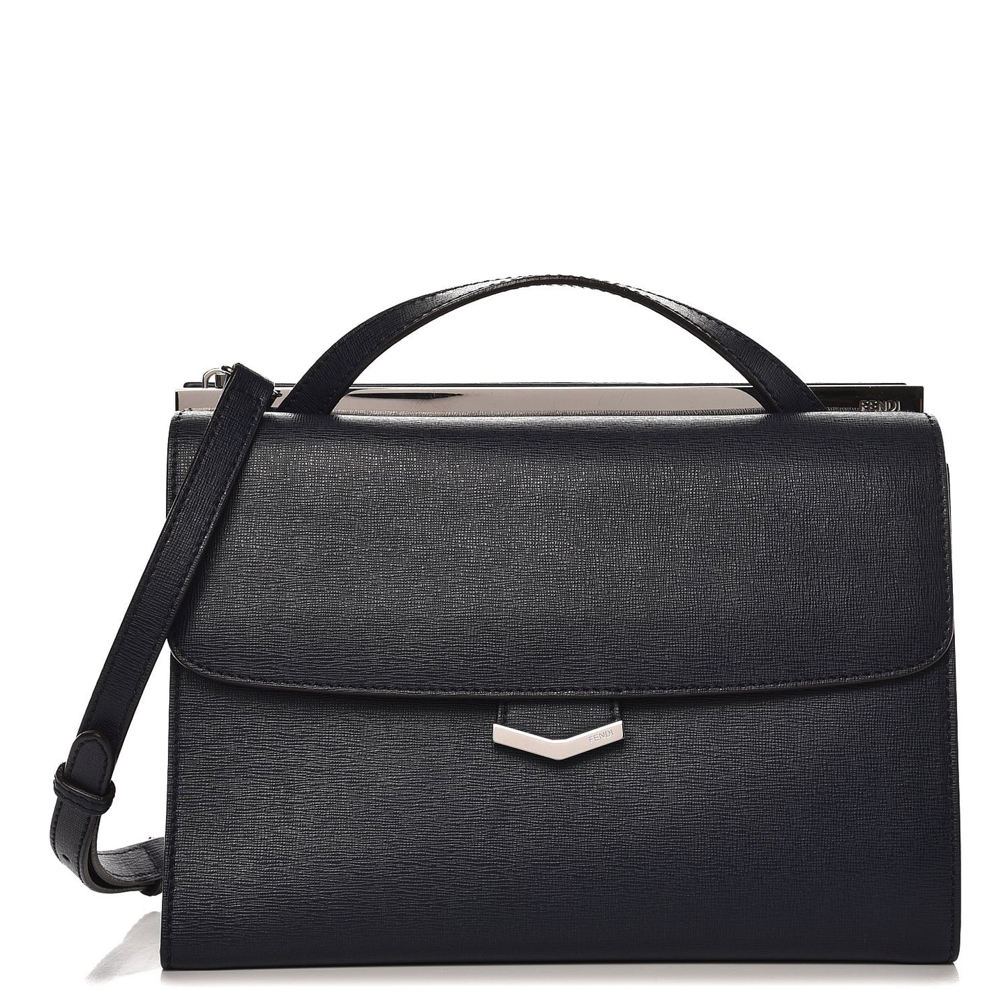 Vitello Elite Flamingo Demi Jour Shoulder Bag Lavagna