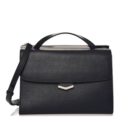 Fendi Vitello Elite Flamingo Demi Jour Shoulder Bag Lavagna 1 of 7