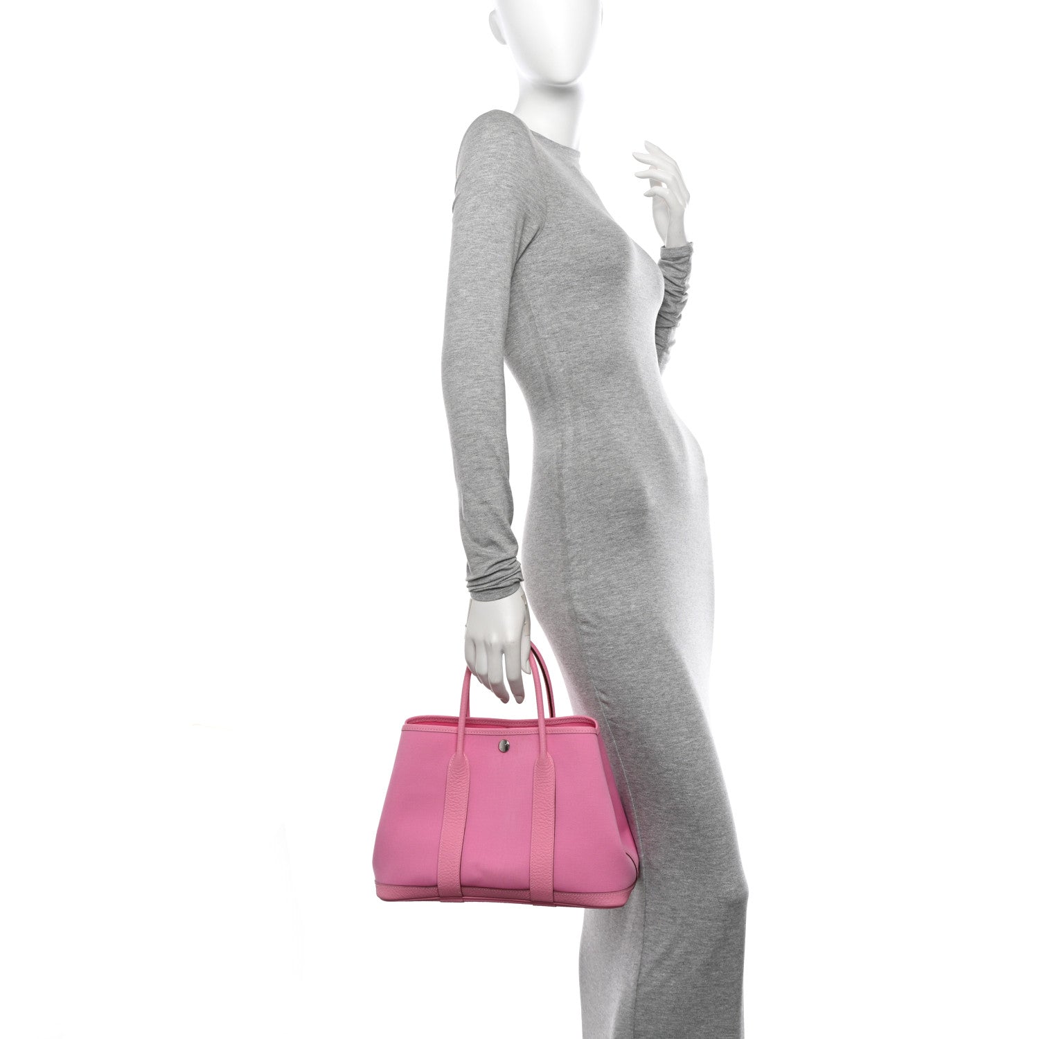 Hermes Toile Officier Vache Country Garden Party 30 TPM Pink 2 of 11