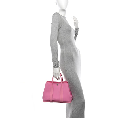 Hermes Toile Officier Vache Country Garden Party 30 TPM Pink 2 of 11