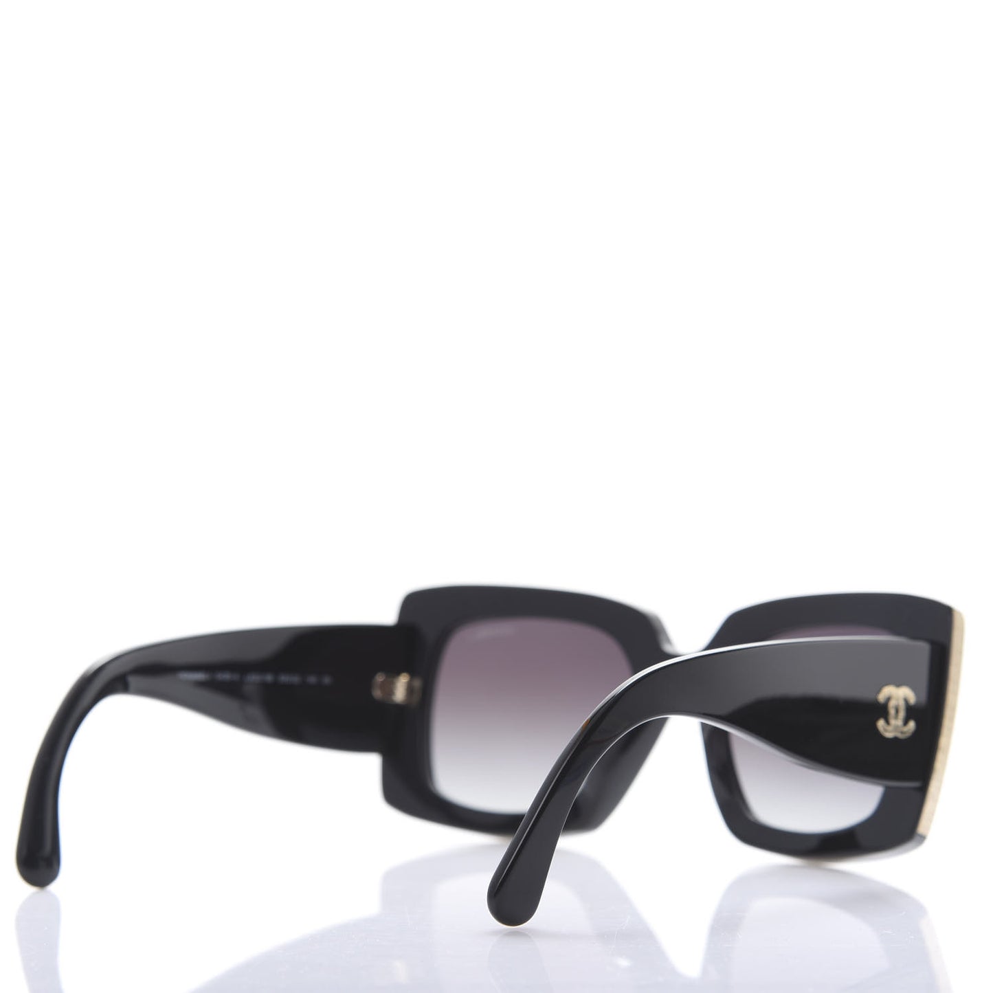 Acetate Rectangle Sunglasses 5435 Black