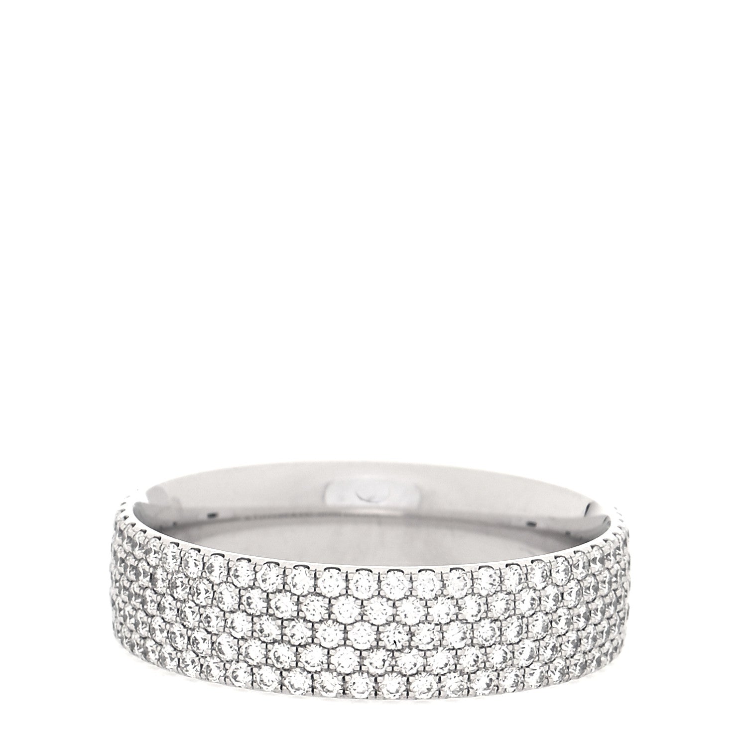 Tiffany 18K White Gold Diamond Metro Five-Row Ring 56 7.5 3 of 6