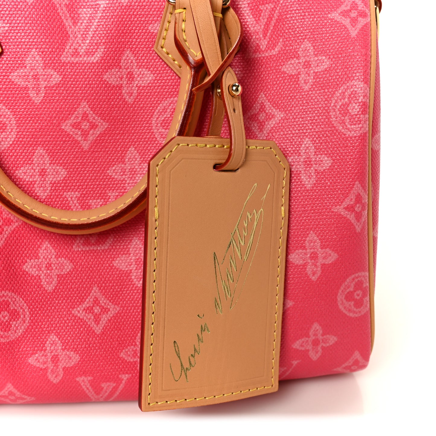 Monogram Origine Speedy Bandouliere 25 Rose Ruban