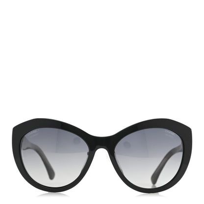Chanel Acetate Lace Effect Sunglasses 5294 Black 2 of 8
