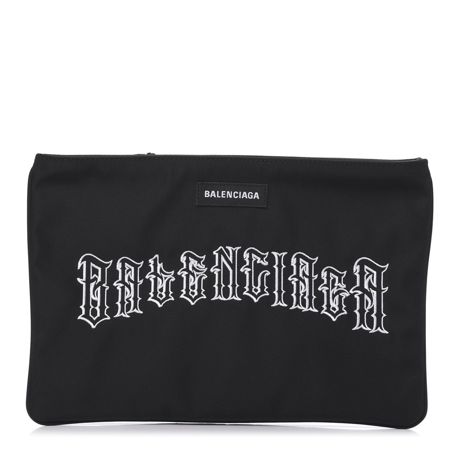 Canvas Tattoo Logo Explorer Zip Pouch Black White