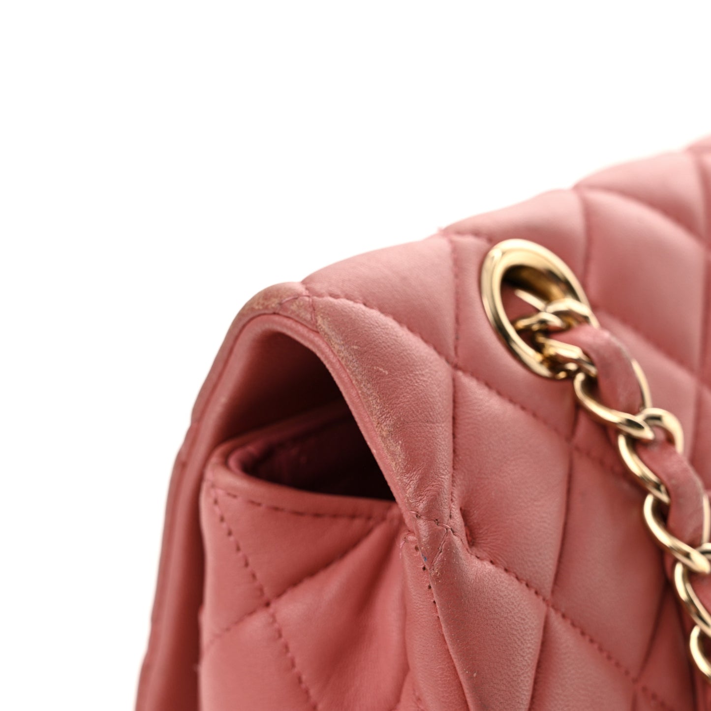 Lambskin Medium Valentine Charms Flap Pink