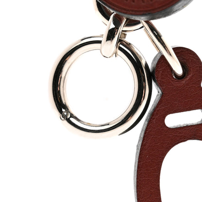 Hermes Barenia Breloque Olga Amulette Bag Charm Rouge H 4 of 4
