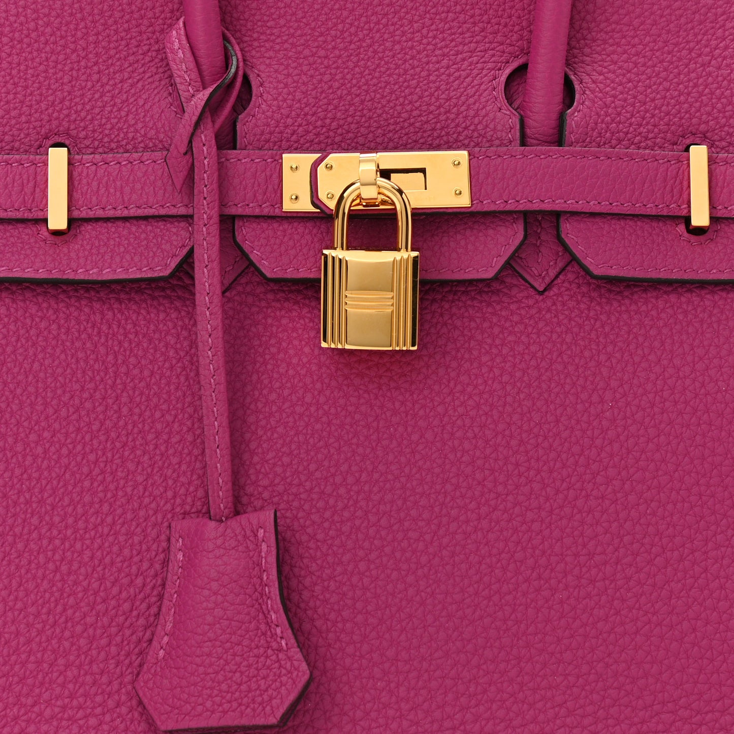 Togo Birkin 25 Rose Pourpre
