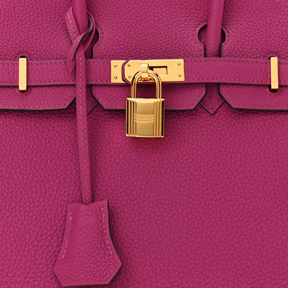 Hermes Togo Birkin 25 Rose Pourpre 8 of 14