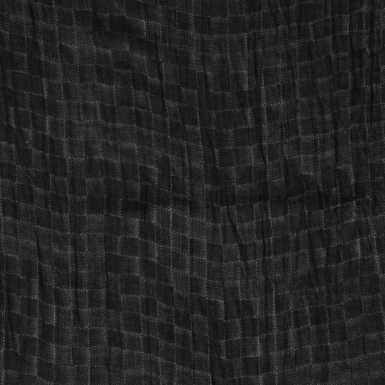 Louis Vuitton Cashmere Silk Damier Etole Stole Black 4 of 7