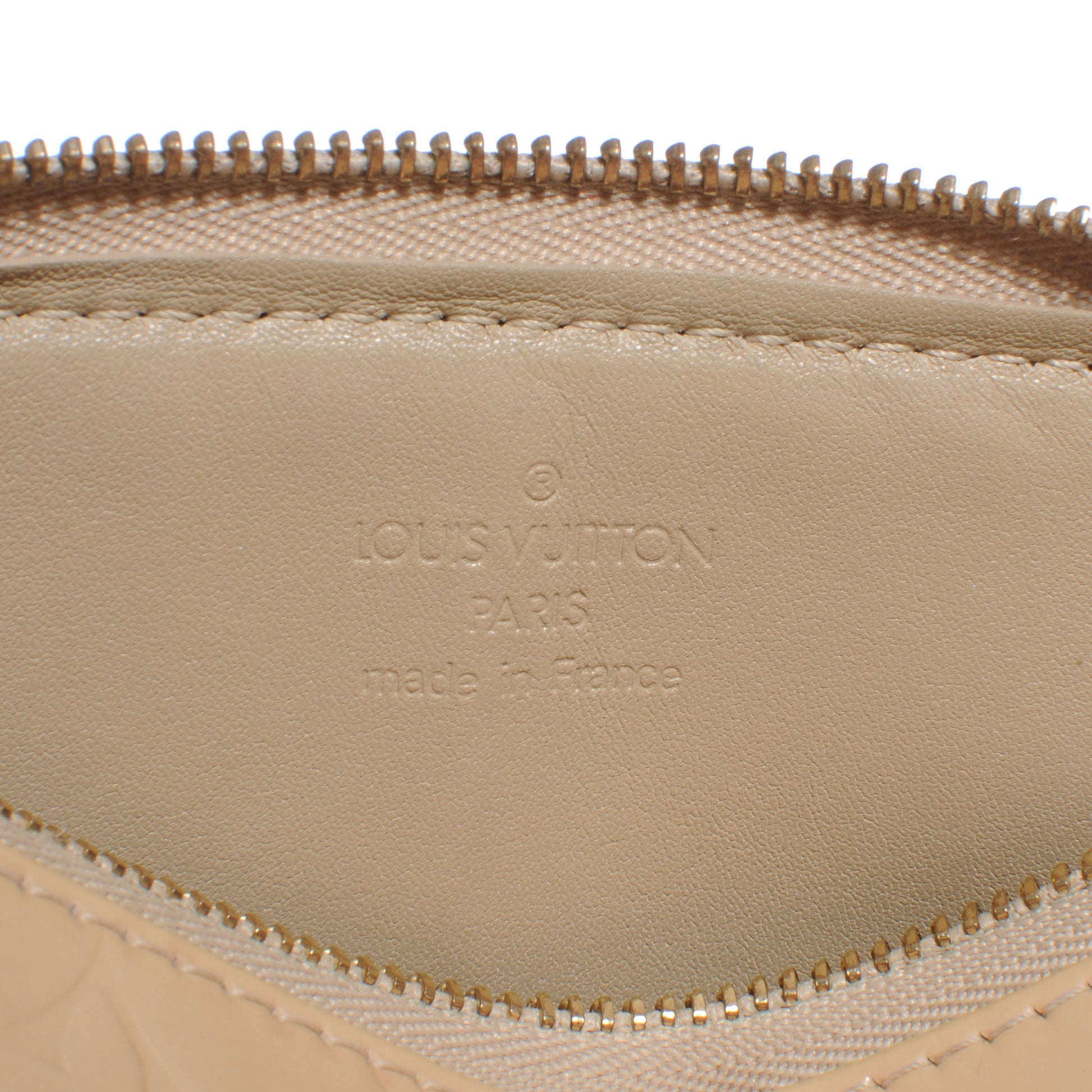 Louis Vuitton Vernis Lexington Pochette Beige 5 of 7