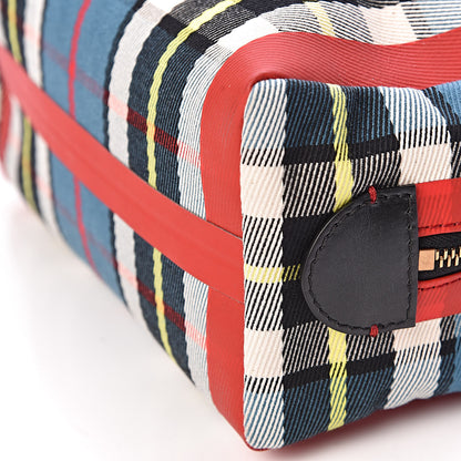 Burberry Tartan Mens Washbag Blue Yellow 9 of 10