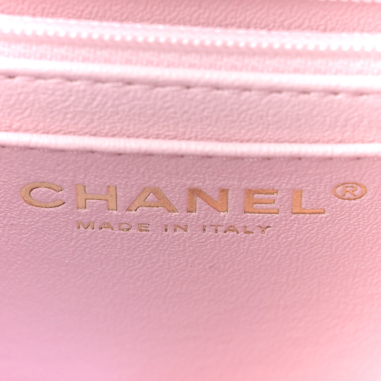 Lambskin Quilted Mini Top Handle Rectangular Flap Light Pink