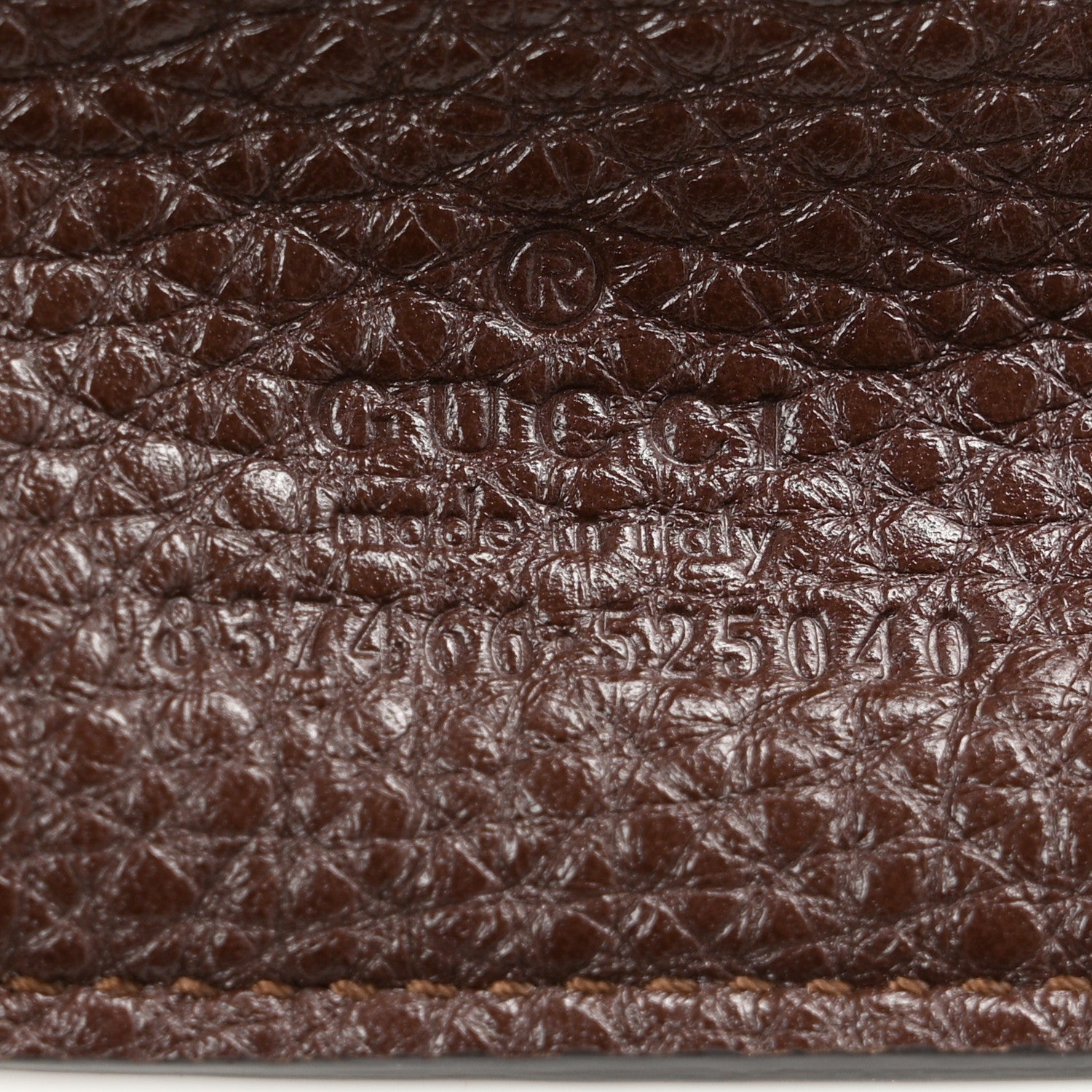 Gucci Grained Calfskin Softbit Maxi Shoulder Bag Dark Brown 8 of 11