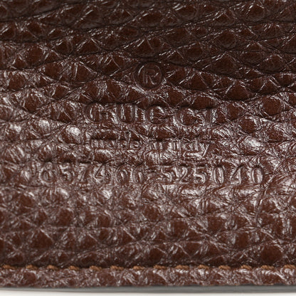Gucci Grained Calfskin Softbit Maxi Shoulder Bag Dark Brown 8 of 11