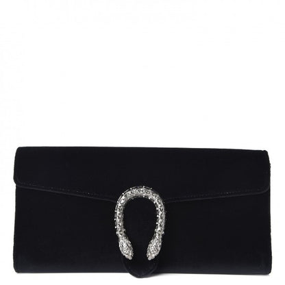 Gucci Velvet Dionysus Clutch Black 1 of 7