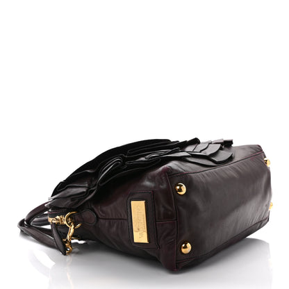 Valentino Garavani Nappa Petale Dome Bag Burgundy 4 of 13