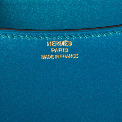 Hermes Tadelakt Constance 18 Bleu Izmir 7 of 20
