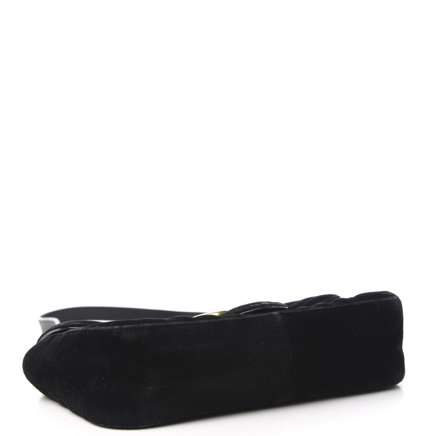 Gucci Velvet Matelasse Mini GG Marmont Shoulder Bag Black 4 of 10