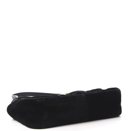 Gucci Velvet Matelasse Mini GG Marmont Shoulder Bag Black 4 of 10