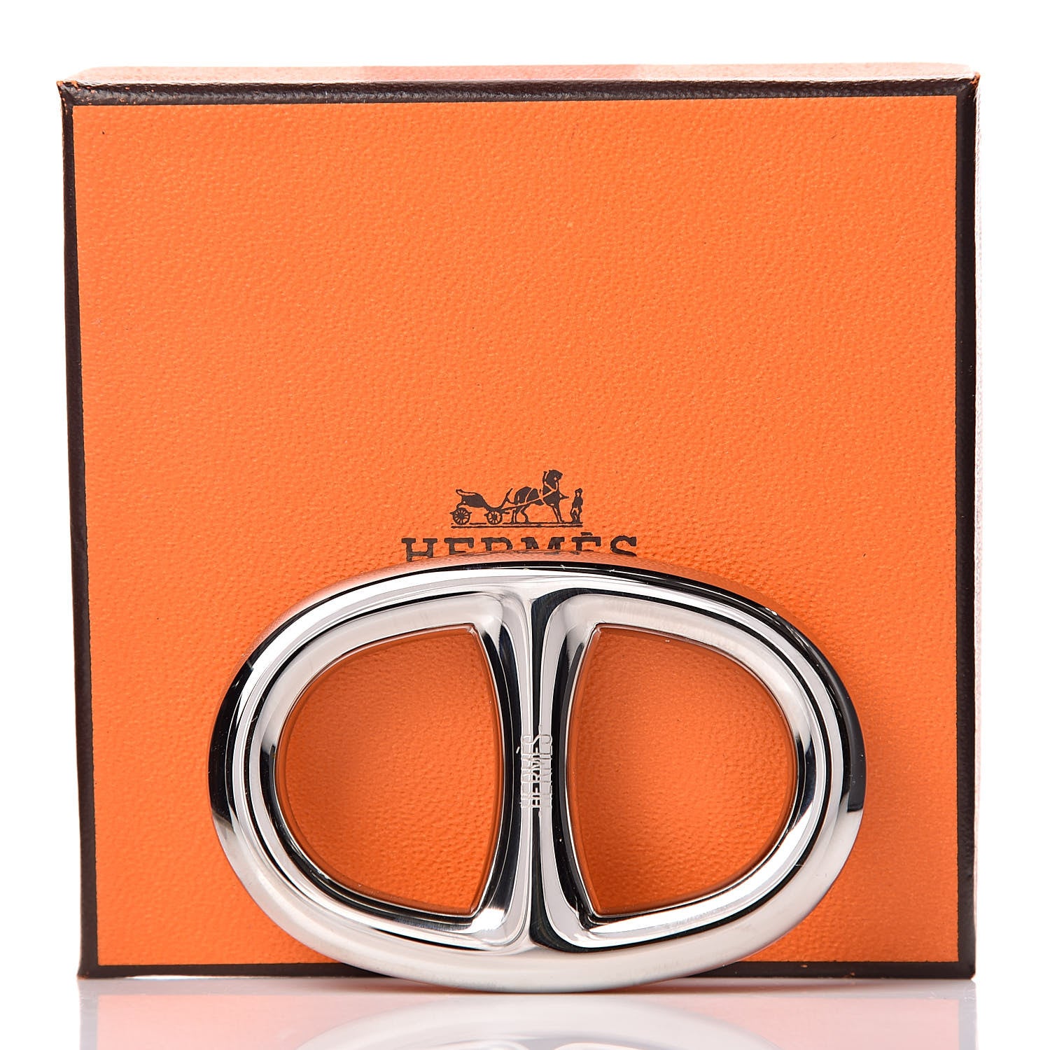 Hermes Palladium Chaine D'Ancre Scarf Ring 4 of 4