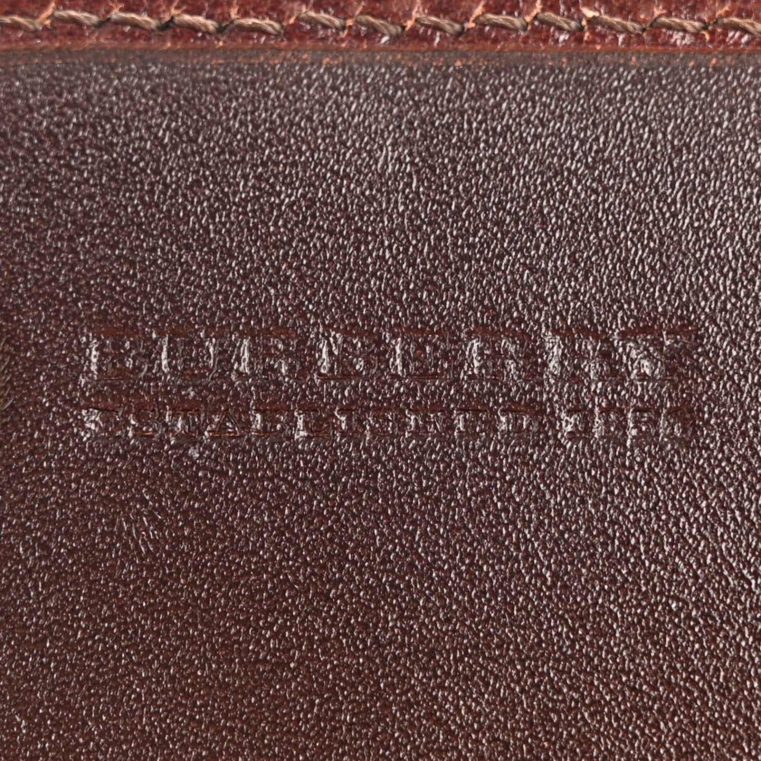 Burberry Calfskin House Check Studded Wallet Dark Tan 6 of 14