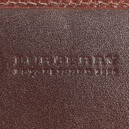 Burberry Calfskin House Check Studded Wallet Dark Tan 6 of 14
