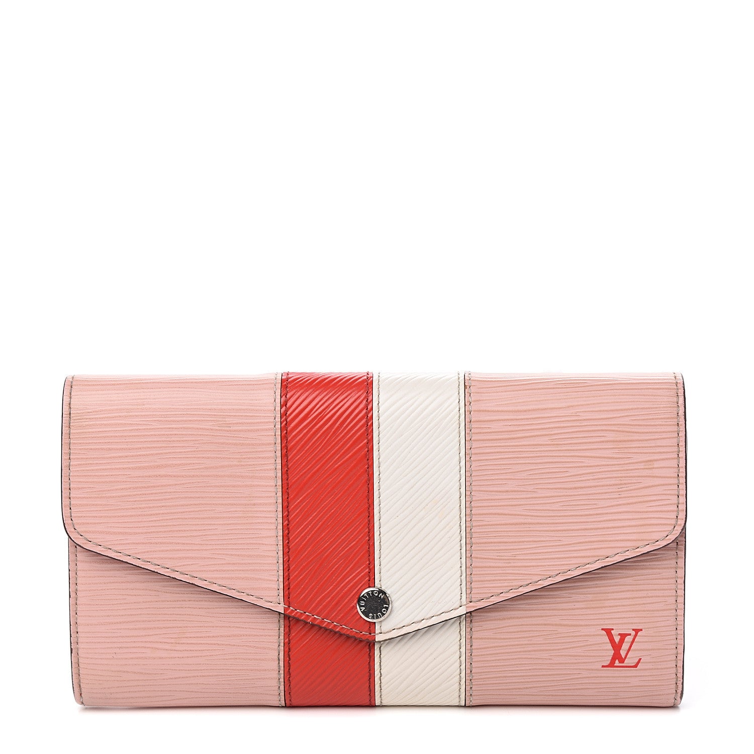 Louis Vuitton Epi Sarah Wallet Rose Ballerine Rouge 1 of 9
