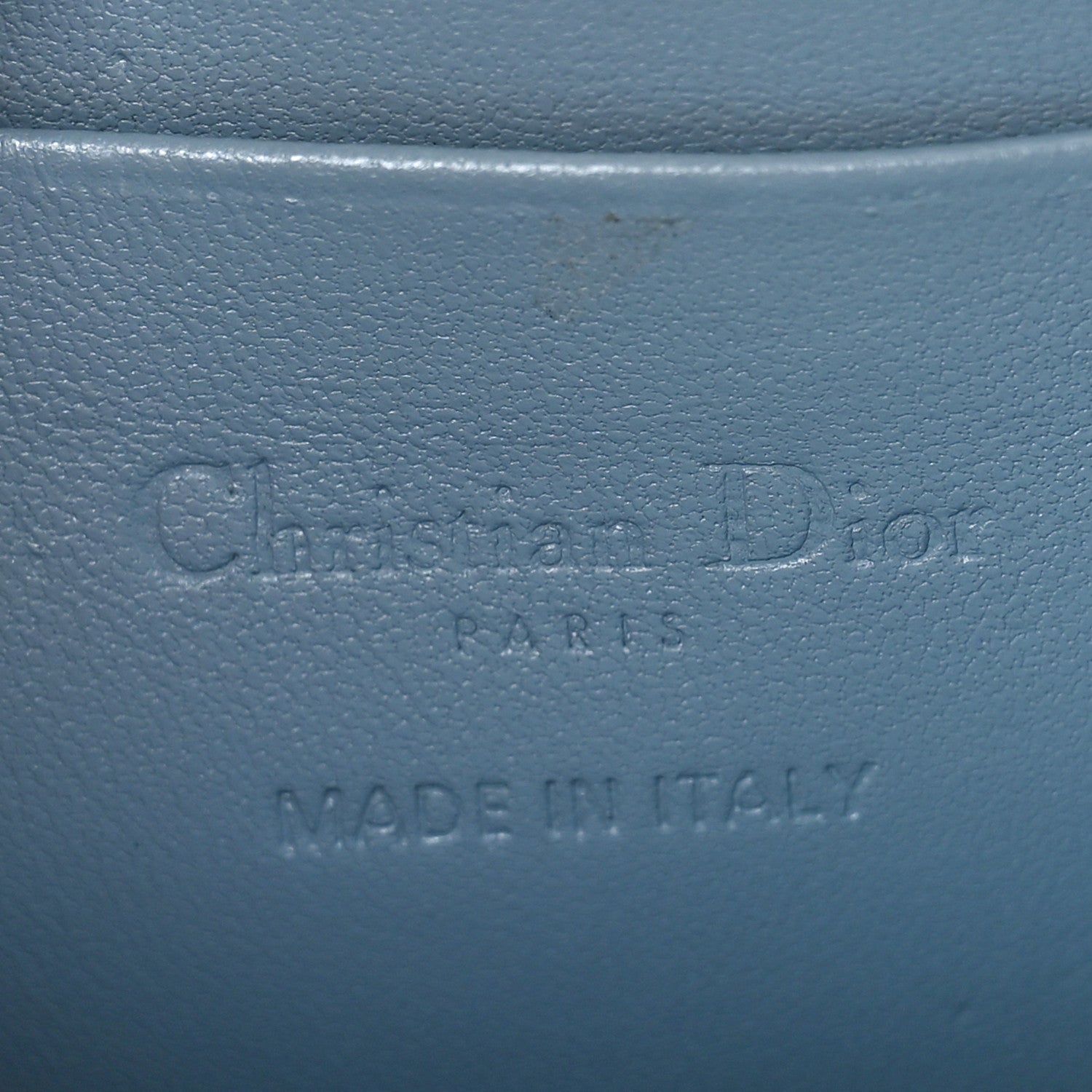 Christian Dior Lambskin Cannage Lady Dior Phone Holder Cloud Blue 6 of 8