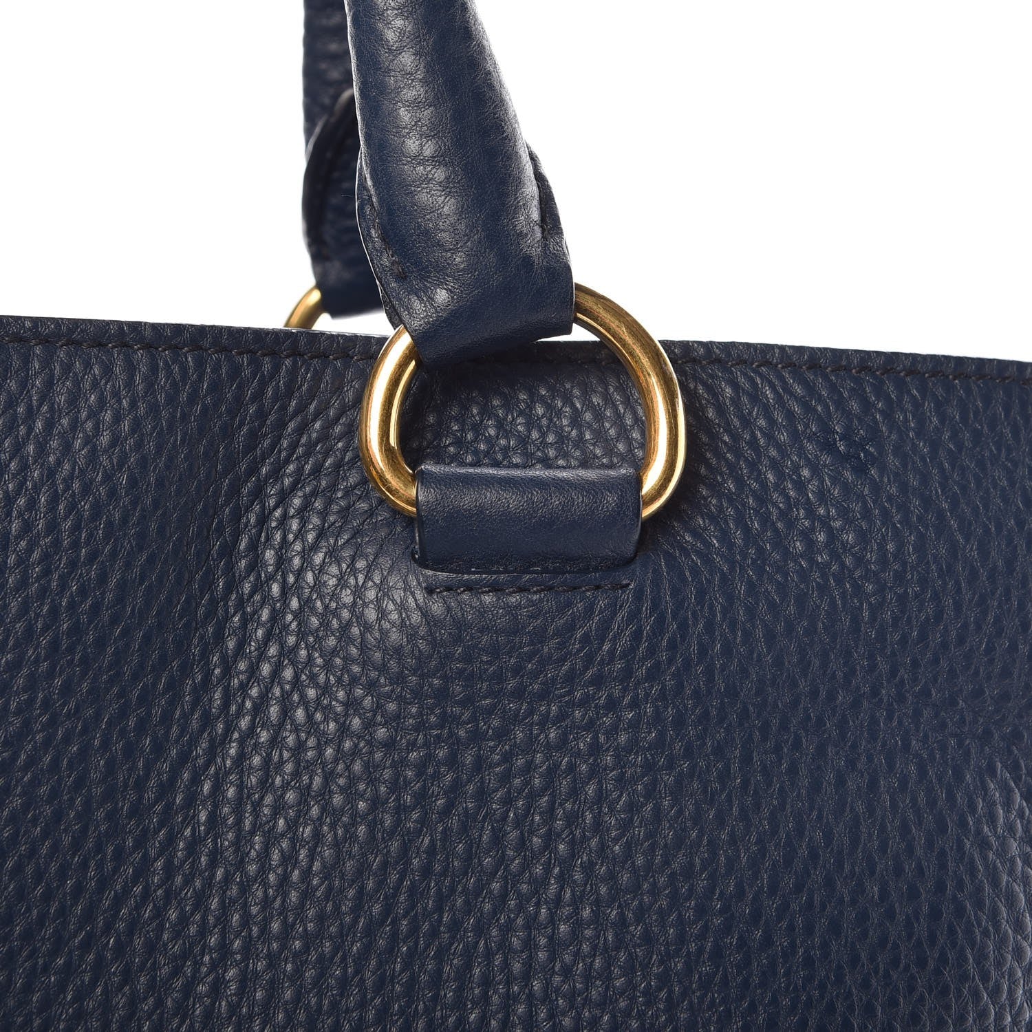 Prada Vitello Daino Tote Bluette 11 of 13