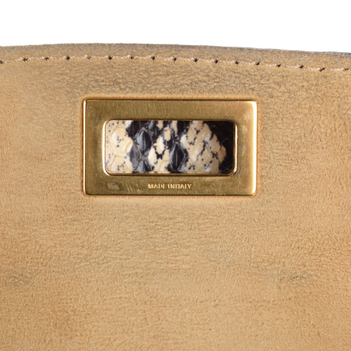 Python Calfskin Silvana Top Handle Bag