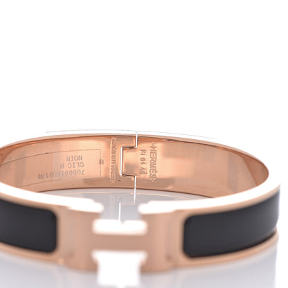 Hermes Enamel Narrow Clic Clac H Bracelet PM Black 3 of 3