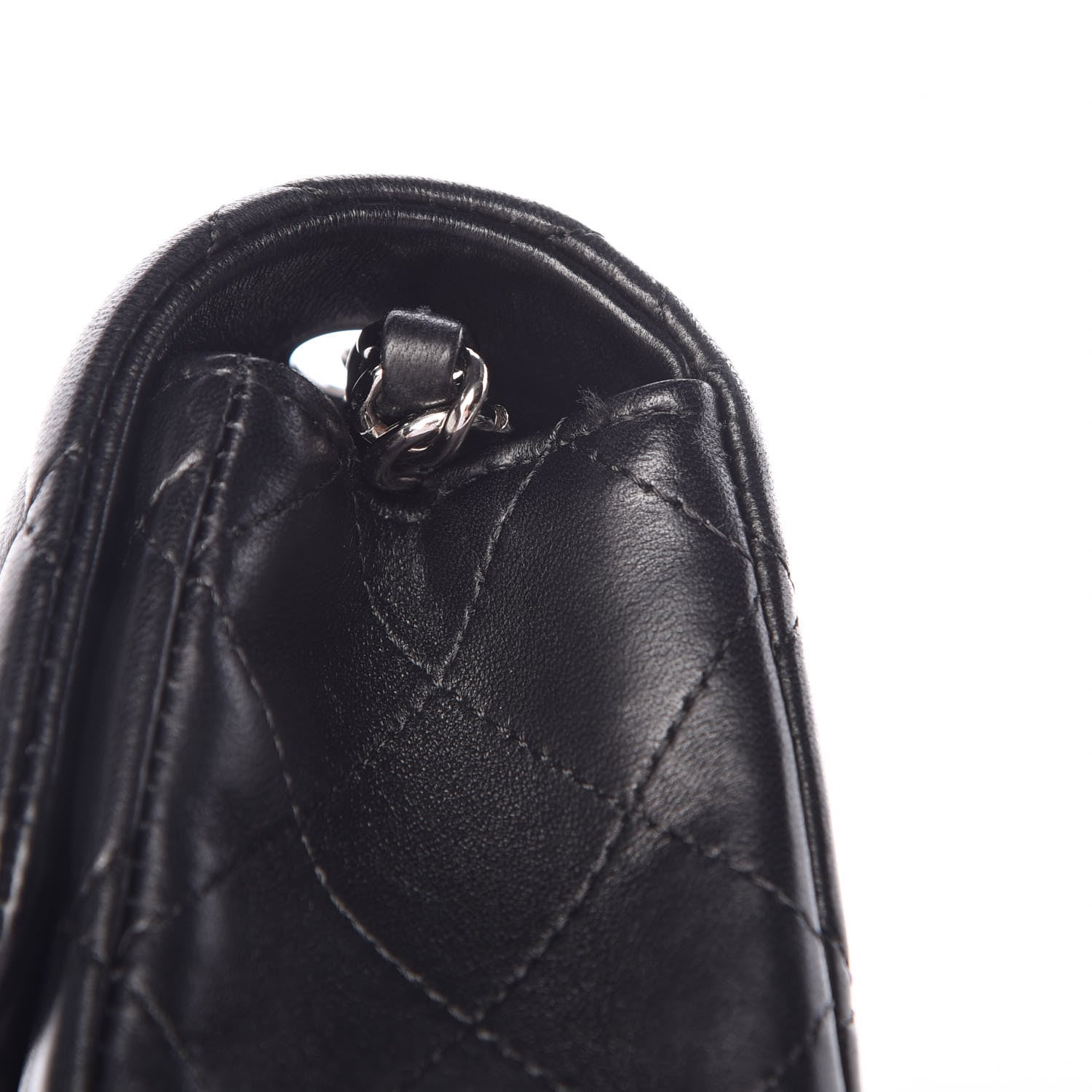 Chanel Lambskin Quilted Mini Rectangular Flap Black 8 of 12