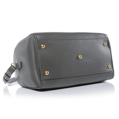 Saint Laurent Leather Classic Duffle 6 Bag Gray 4 of 8