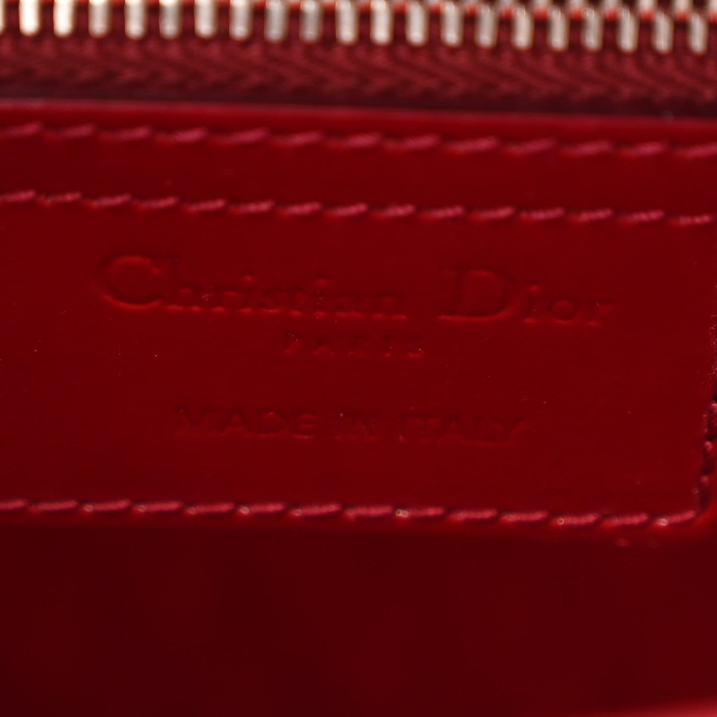 Patent Cannage Medium Lady Dior Burgundy Red