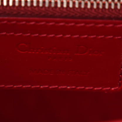Christian Dior Patent Cannage Medium Lady Dior Burgundy Red 6 of 15