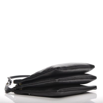 Celine Lambskin Large Trio Crossbody Bag Black 4 of 11